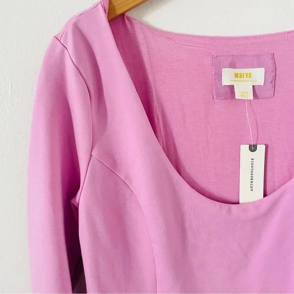 maeve long-sleeve scoop-neck mini dress NWT Anthropologie Maeve Long-Sleeve Scoop-Neck Mini Dress in Pink is  available for purchase on au PAY Market - Imported Goods Online Store  Co.Ltd. | au PAY Market
